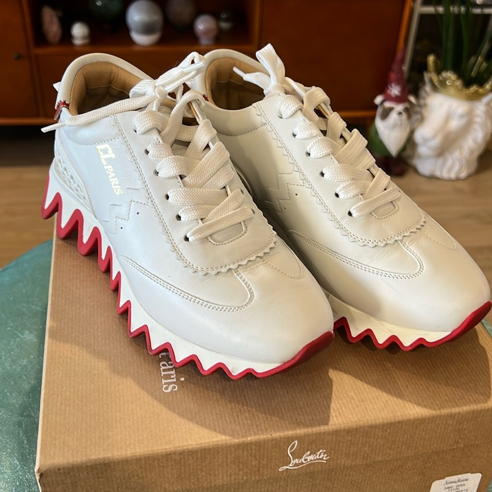 Great used condition Christian Louboutin Loubishark sneakers. Size 36